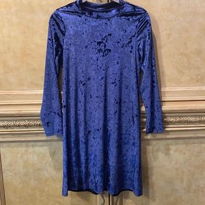 Long Sleeve Casual Navy Dress
